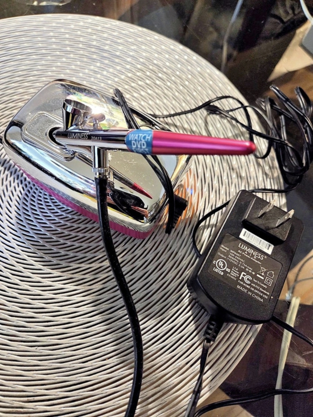 Luminess Air Airbrush System Set with Power Adapter | Great for Nail Art Ombré